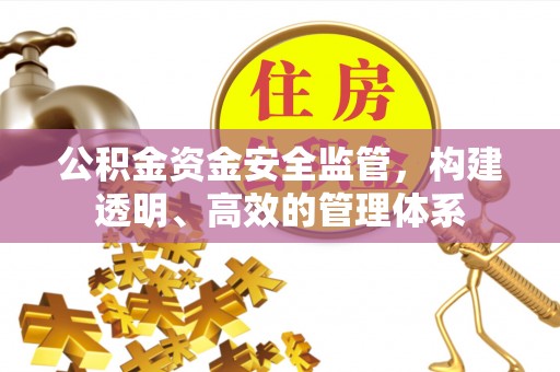 福田公积金资金安全监管，构建透明、高效的管理体系