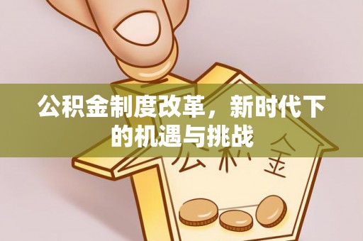 福田公积金制度改革，新时代下的机遇与挑战